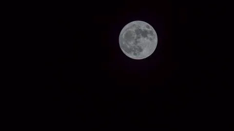 Moon In the nighttime sky Stock Photos