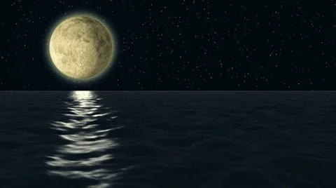 Moon ocean Видео 8568067