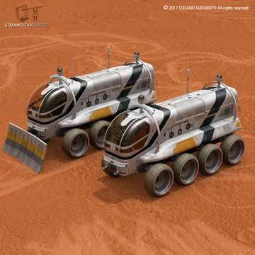 Moon or Mars rover 3D Model