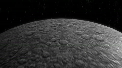 Moon Orbit Flyover Stock Footage 763342