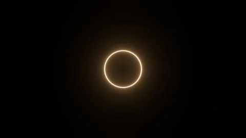 The Moon orbits the sun. Solar eclipse. 3D render. 스톡 일러스트