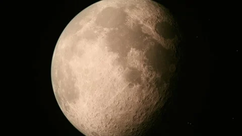 Moon in Outer Space Video stock 246667328