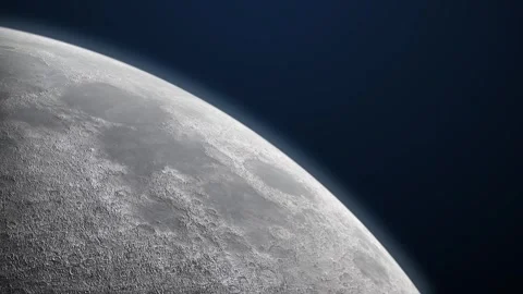 Moon in outer space. Stock Footage 296476222