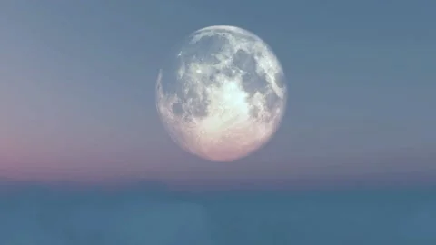 Moon over clouds Stock-Footage 145762313