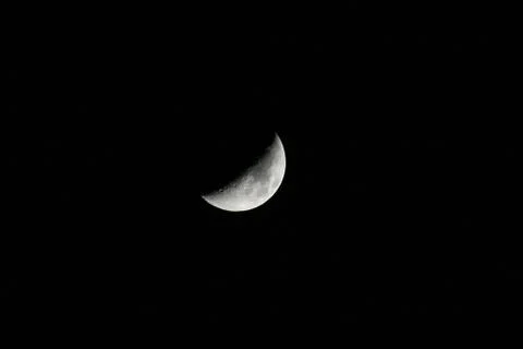 Moon partialy sunlit Stock-Fotos