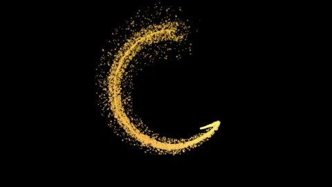 Moon particle effect animation Stock Footage 264154006