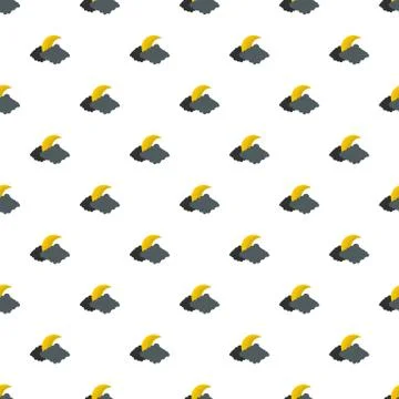 Moon pattern seamless Illustrazione stock