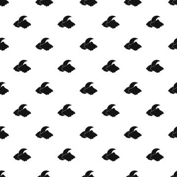 Moon pattern seamless vector Illustrazione stock