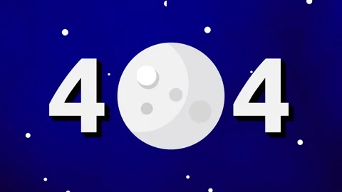 Moon Phase 404 Error Stock Footage 335667699