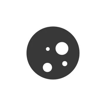 Moon phase. Full Moon. Icon. Weather glyph vector illustration Stock Illustration