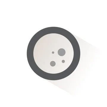 Moon phase. Full moon. Isolated color icon. Weather vector illustration Stock Illustration