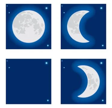 Moon phase. Stock Illustration