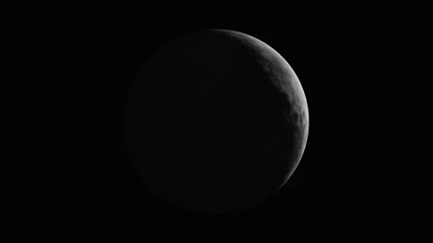 Moon phase shifting in the dark night sky Stock Footage 340201256
