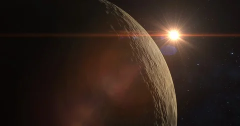 Moon phases animation-4K Stock Footage