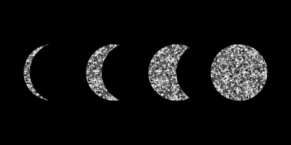 Moon phases. Stock Illustration