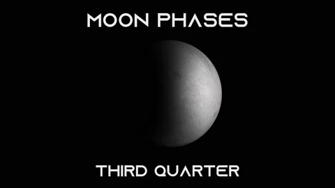 Moon Phases Seamless loop animation time lapse video with solid black shadow 4K 스톡 동영상 130985958