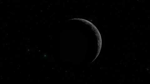 Moon Phases. Ten steps from full moon to new moon. High resolution and super Stock Footage 130678522