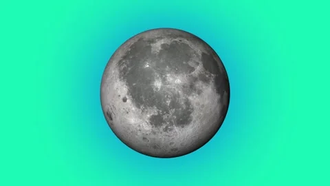 Moon planet rotating with background. Stock Footage 298985643