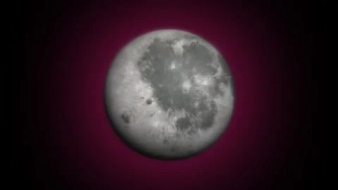 Moon planet rotating with background. Stock Footage 298985851