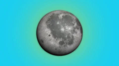 Moon planet rotating with background. Stock Footage 298985852