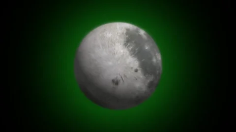 Moon planet rotating with background. Stock Footage 298986134