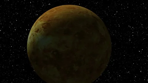 Moon planet rotating in space. 3D Moon sphere on galaxy background. Stock Footage 298980516