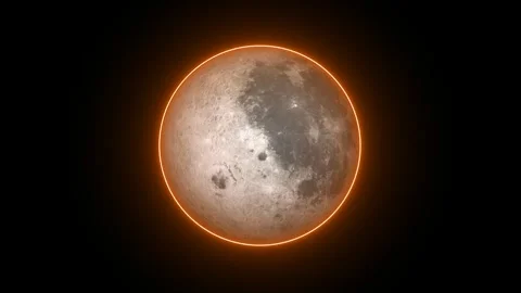 Moon planet rotating with space on galaxy background. Stock Footage 298982833
