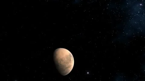 The moon (planet) in the star sky Stock Footage 8930328