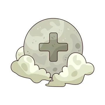 Moon with plus sign illustration 스톡 일러스트