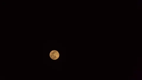 Moon - Red Moonrise Time Lapse 02 Stock Footage 88215748