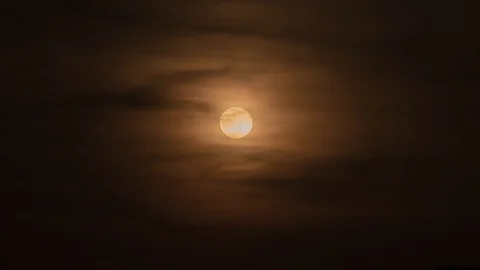 Moon - Red Moonrise Time Lapse 01 Stock Footage 88215784