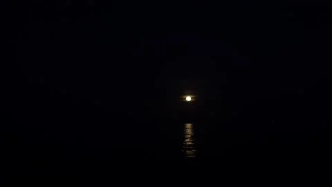 Moon reflection over the sea Stock Footage 210473650