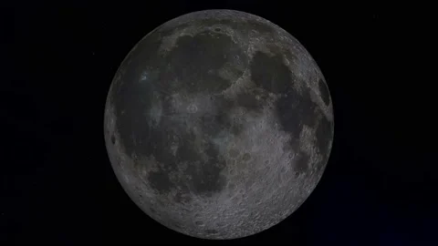 Moon Reveal in Space v1 Video stock 215834539