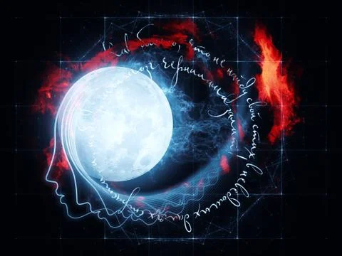 Moon Rhymes Stockillustratie