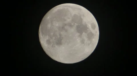 Moon rise on the black space Stock-Footage 11024763