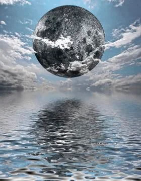 Moon rise Stock Illustration