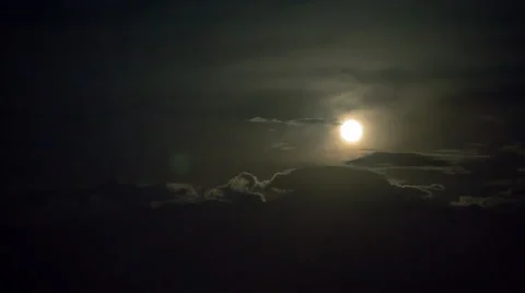 Moon rise from the mountain. Timelapse Video stock 63552530