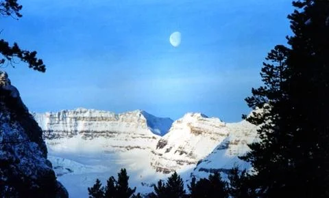 Moon Rise Stock Photos