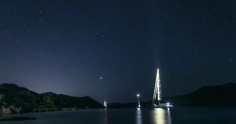 Moon Rise Time Lapse 4K Stock Footage 30598855