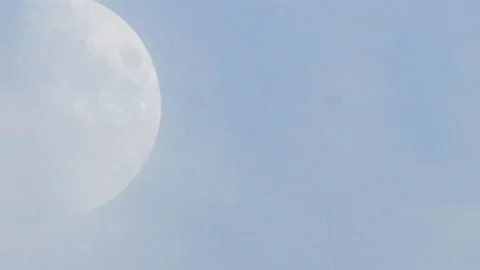 Moon Rises 01 (Half Moon) Timlapse x 125 Stock Footage 137096314