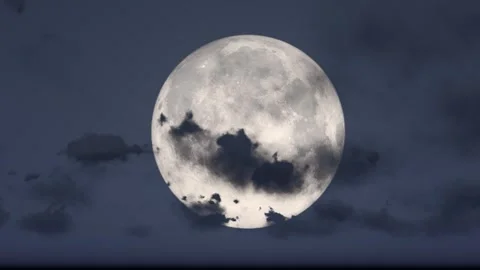 The moon rises when the moon is dark and the wind is high Stock Footage 288071506