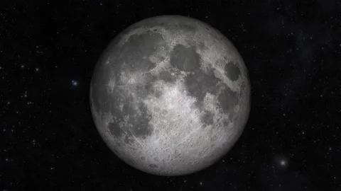 Moon Rising 4K. Moon Phases. Stockbeeldmateriaal 227161396