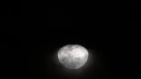 Moon rising in closeup Видео 128192125