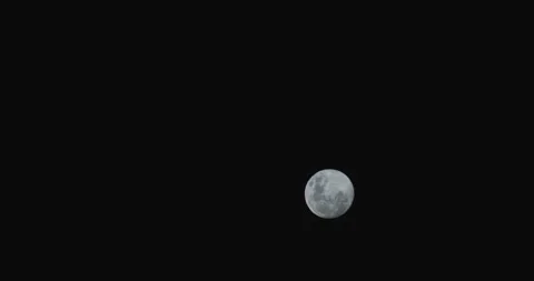 Moon Rising during the night Stock Footage 251615026