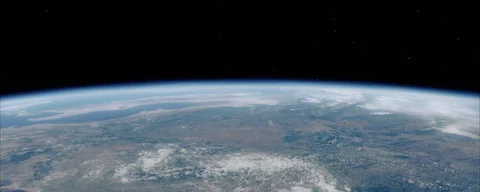 Moon rising over earth Stock Footage 111163291