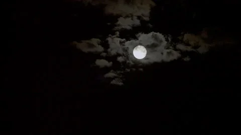 Moon Rising Time Lapse Clouds 스톡 동영상 49799161