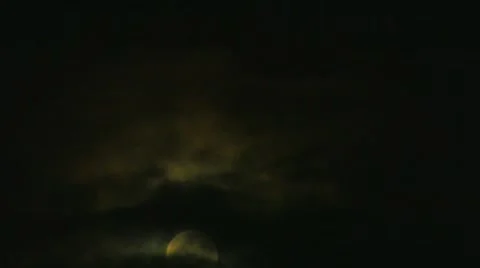 Moon Rising Timelapse Stock Footage 1006254