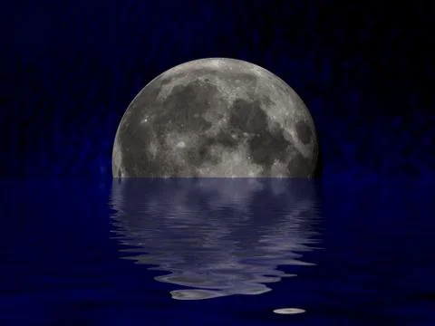 Moon river Illustrazione stock