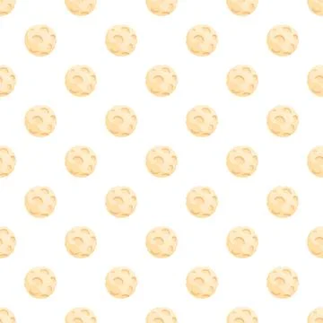 Moon rock spheres creating a repeating celestial pattern Stockillustratie