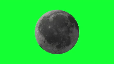 Moon Rotate 4k Greensreen Video stock 169323248